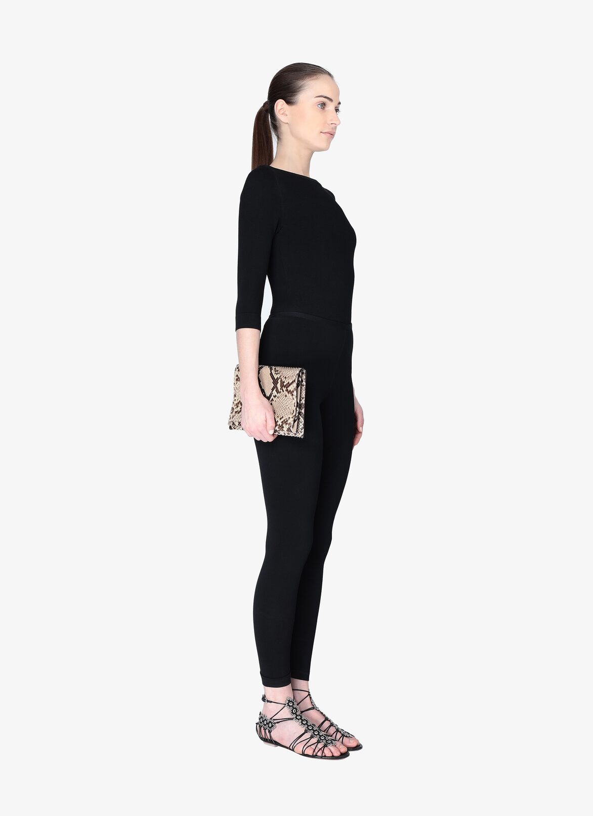 RENEE PYTHON CONTRASTE LINEN ALAÏA LINEN  RENEE PYTHON CONTRASTE LINEN